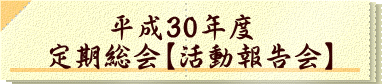　　平成30年度 定期総会【活動報告会】